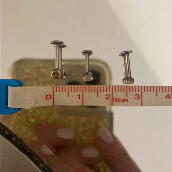 Flat back earrings for cartilage - Picture 9 of 16